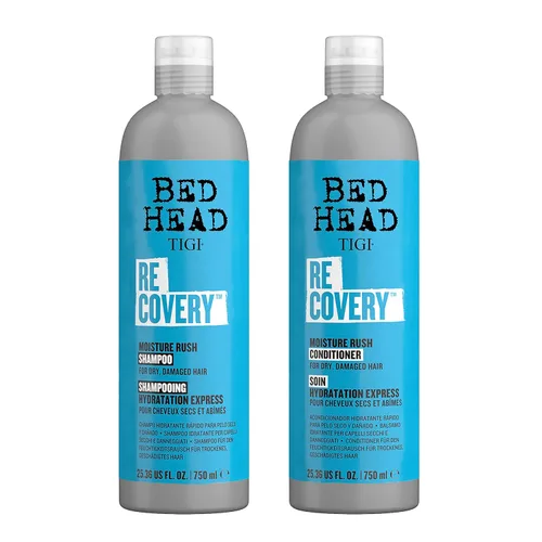 TIGI Bed Head Recovery Champú y Acondicionador Set para Cabello Seco y Dañado, 25.36 fl oz, 2 Unidades