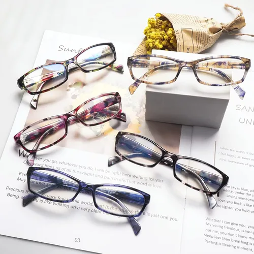 Miniatura 7 de Paquete de 5 pares de lentes para bloquear la luz azul para computadora y lectura para hombres y mujeres, antifatiga ocular (5 Mix-2, 2.00)
