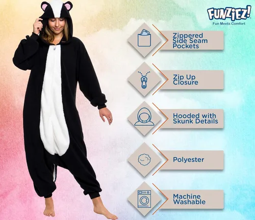 Miniatura 4 de Funziez! Skunk One Piece - Mono de peluche para adulto