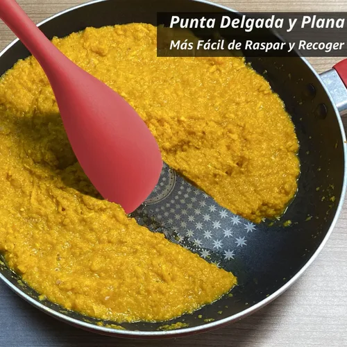 Miniatura 5 de Juego de espátulas de silicona mejorado, Vovoly espátulas de goma resistentes al calor, rascadores flexibles antiadherentes sin costuras para Juego