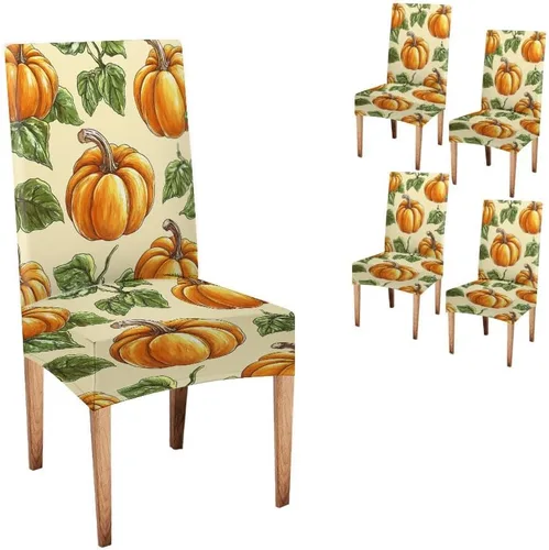 Miniatura 51 de CAPSCEOLL Fundas para Sillas De Comedor 4, Funda elástica para silla de comedor, lavable de elastano, fundas para sillas Parsons de cocina, Fundas