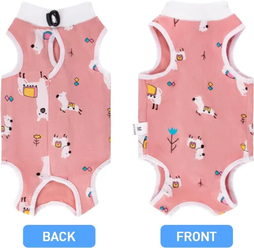 Miniatura 6 de Coppthinktu Traje de recuperación de gato para mujer, mameluco transpirable para después de la cirugía para heridas abdominales o enfermedades
