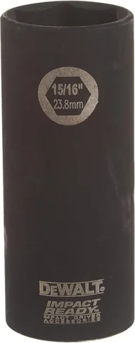 Miniatura 13 de DEWALT DW22902 - Enchufe profundo de 3/4 pulgadas para unidad de 1/2 pulgada, color negro (paquete de 2)