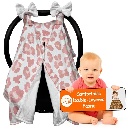Miniatura 6 de Dear Baby Gear - Toldo de asiento de automóvil de 40 x 30 pulgadas, funda para transportar bebés para niños y niñas, uso acogedor para otoño