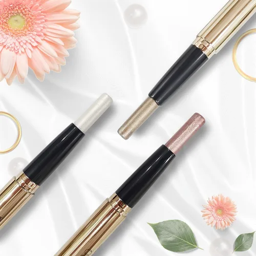 Miniatura 8 de LOKFAR 3 lápices de sombra de ojos en barra de maquillaje cosméticos iluminadores de ojos, lápiz de sombra de ojos en crema giratorio impermeable