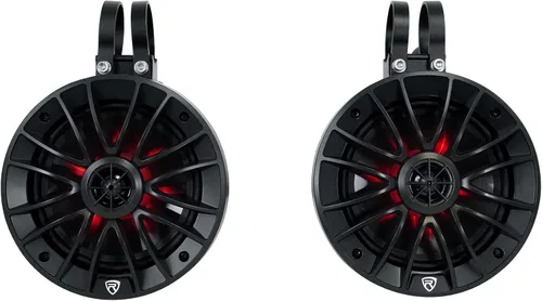 Miniatura 5 de Rockville PT65BR - Altavoces de torre coaxial Bluetooth de 6.5 pulgadas, 300 W, pico, 100 W, alimentados por RMS, amplificador de clase D, IPX6