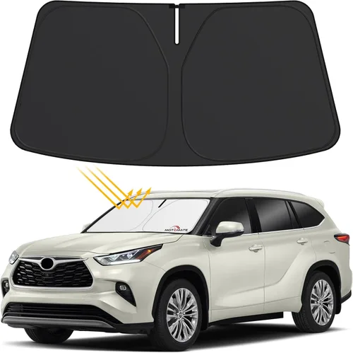 Miniatura 12 de Parasol para parabrisas de automóvil – Motomate personalizado para Dodge Ram 2500 3500 2010-2023 [4 capas de nanorrecubrimiento] visera plegable
