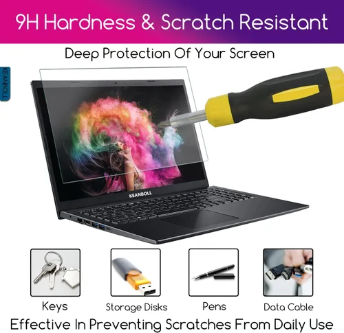 Miniatura 6 de KEANBOLL Paquete de 2 Protectores de Pantalla de Vidrio Templado MacBook Pro 13 para MacBook Pro de 13 pulgadas (2016-2022 / M1, M2), MacBook Air