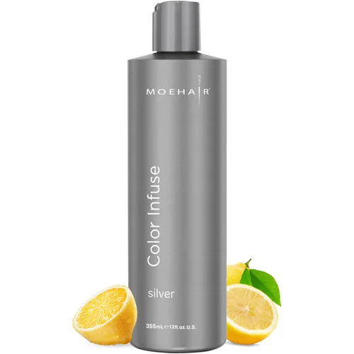 Miniatura 8 de MOEHAIR Color Infuse Blonde - 12 onzas líquidas Tóner morado para cabello rubio Neutraliza el cobrizo y los tonos amarillos no deseados Tónico