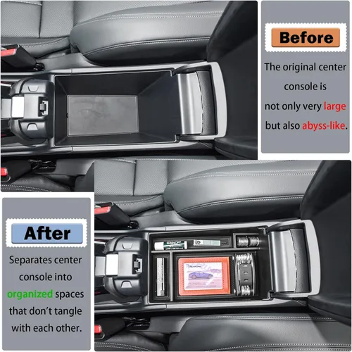 Miniatura 4 de RUNROAD Bandeja organizadora de consola central compatible con Honda HR-V 2023 2024 2025 2026 Accesorios HRV 2023, 2024, 2025 2026, organizador