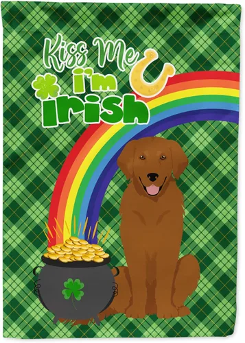 Miniatura 150 de Caroline's Treasures WDK4731GF - Bandera decorativa para jardín del día de San Patricio, color negro y tostado, Airedale Terrier, para jardín
