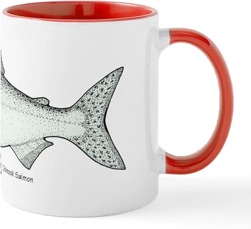 Miniatura 28 de CafePress Chinook King Salmon Mug 11 oz (325 ml) Ceramic Coffee Mug