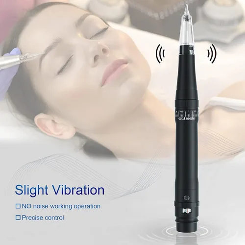 Miniatura 5 de Kit de máquina de tatuaje de maquillaje permanente de cejas con 15 piezas de cartuchos mixtos agujas para sombrear delineador de ojos labios