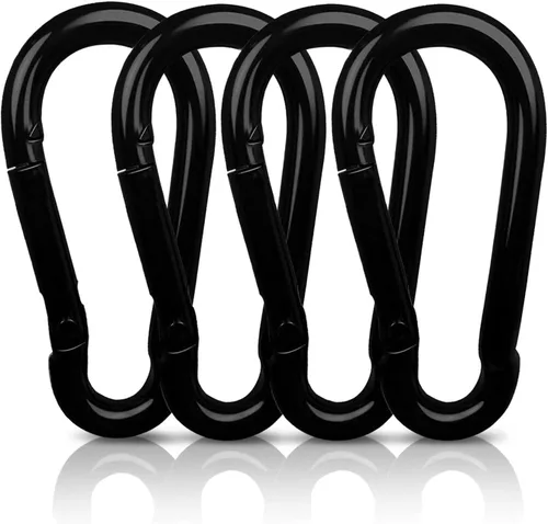 Miniatura 12 de AUTMATCH Carabiner Clips, 3" Spring Snap Hook Caribeener Clips Buckle Pack Grade Heavy Duty Carabiners Quick Link for Camping, Fishing, Hiking
