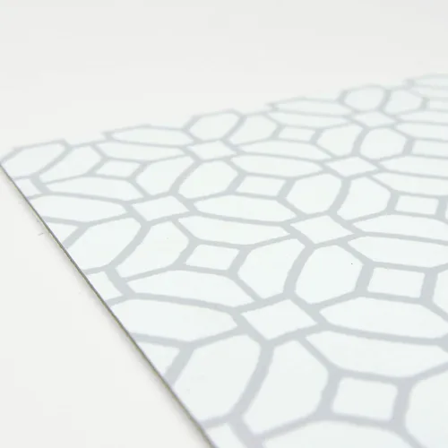Miniatura 8 de FloorPops FP2946 Azulejos de Suelo Adhesivos con Diseño de Celosía, Blanco y Blanquecino