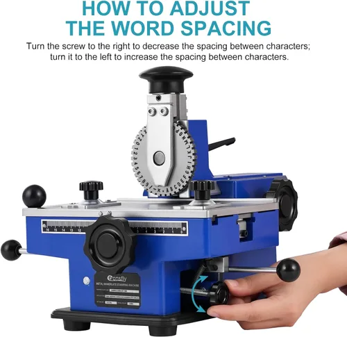 Miniatura 6 de Máquina de Estampado de Placa Metálica Semiautomática, Estampador en Relieve para Etiquetado, Impresora de Etiqueta de Perro