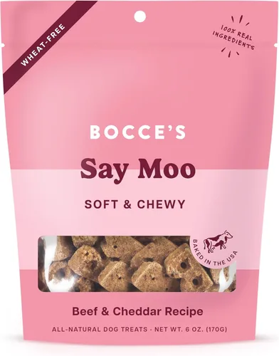 Miniatura 17 de Bocce's Bakery Bac'n Nutty - Golosinas suaves y masticables para perros, sin trigo con sabor a mantequilla de maní y tocino, galletas naturales