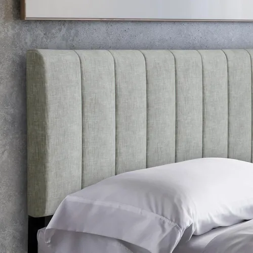Miniatura 9 de Bold City Accents Cabecero de Cama - Tapizado con Capitoné de Diamante de Altura Media Tamaño Queen Tamaño Full - Altura Ajustable Cabecero Full