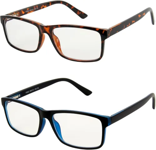 Paquete de 2 lentes de bloqueo de luz azul – Antifatiga para monitor de computadora para juegos que evitan dolores de cabeza, Ámbar o amarillo o