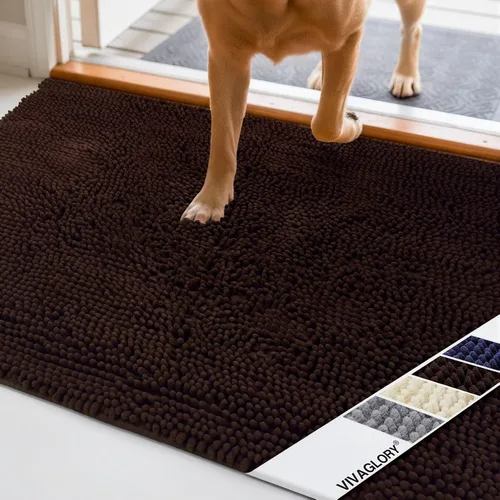 Miniatura 9 de VIVAGLORY Alfombra para Puerta de Perro Absorpmax para Patas Barrosas, Alfombra para Puerta de Perro con Patas Barrosas, Interior, Piso, Entrada