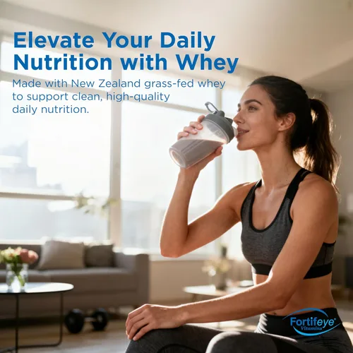 Miniatura 9 de Fortifeye Super New Zealand - Proteína de suero de leche alimentada con pasto sabor a dulce de chocolate amargo, 20 porciones, 1 paquete – Proteína
