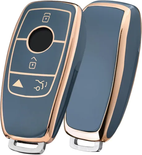 ELOHEI Funda para llavero de Mercedes Benz, funda suave de alta calidad de protección completa de 360 grados, accesorios para Mercedes Benz E, S, C,