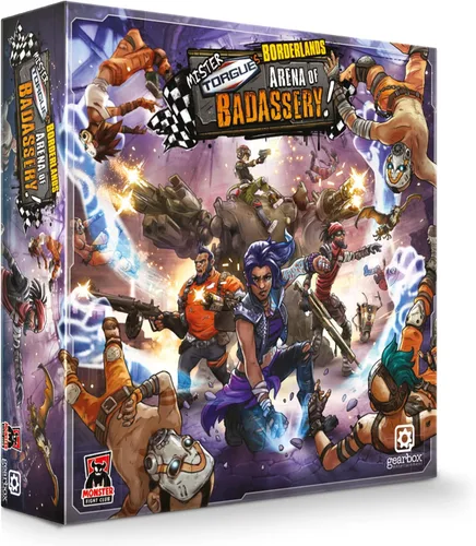Borderlands Mister Torgue's Arena of Badassery Juego de mesa | Juego de estrategia cooperativa | Juego de lucha para adultos | 1-4 jugadores | A