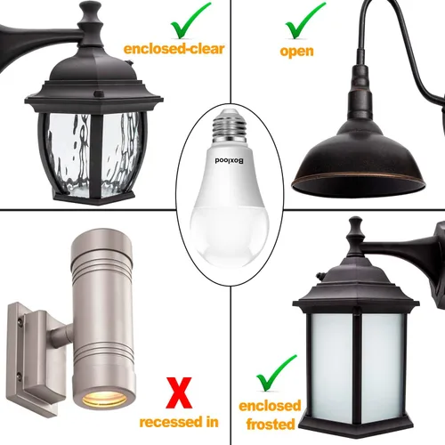 Miniatura 4 de Boxlood Bombilla LED para exteriores del atardecer al amanecer (no requiere temporizador), bombilla con sensor de luz de encendido/apagado
