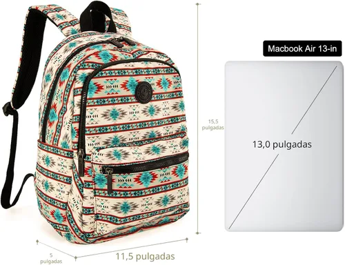 Miniatura 5 de Montana West - Mochila para mujeres, bolso de viaje occidental, mochila casual, mochila de día para portátil, universidad, Mediana