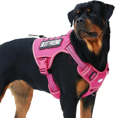 Miniatura 45 de Auroth - Arnés táctico para perros pequeños y medianos, sin tirones, arnés ajustable para mascotas, reflectante, K9, entrenamiento, trabajo, de Gris