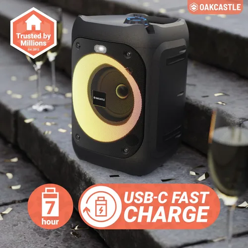 Miniatura 4 de Altavoz portátil Bluetooth para fiesta Potencia de 40W y batería recargable hasta 7H Gran altavoz Bluetooth 2.0 con micrófono con cable Modo