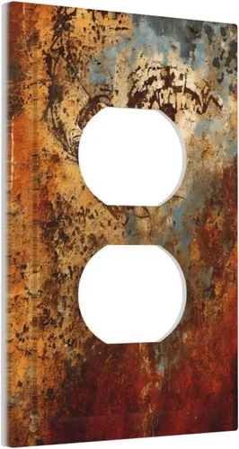Miniatura 180 de Cubiertas Decorativas para Placas de Interruptor Abstracto Moderno de Mediados de Siglo Arco Boho Sol Dorado Hoja 1 Gang Placa de Pared Cubierta