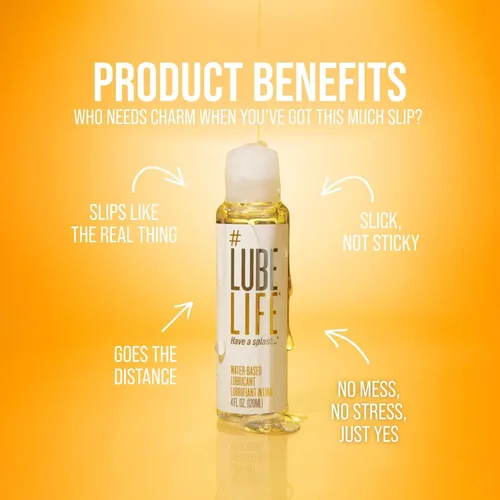 Miniatura 4 de LubeLife Lubricante a base de agua - Lubricante personal para hombres, mujeres y parejas, tamaño de viaje, no mancha, fácil de limpiar, seguro