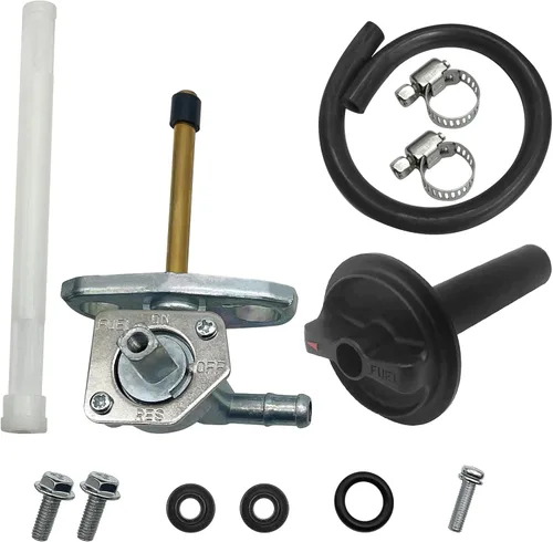 M MATI Llave de combustible Petcock con conjunto de palanca para Honda TRX250 TRX350 TRX400 TRX420 TRX450 TRX500 TRX650 16950-HM8-003, pieza de