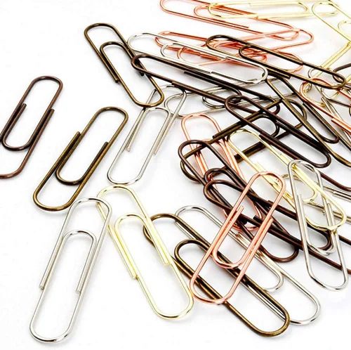 Miniatura 4 de 50 clips metálicos de 1.969 in para oficina, escuela y uso personal (bronce)