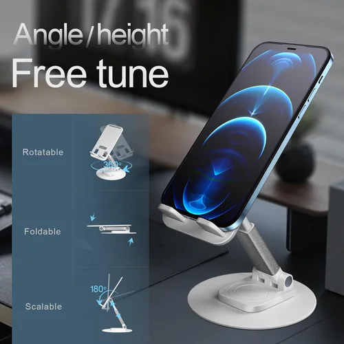 Miniatura 3 de XcaseBar Soporte para teléfono celular, soporte ajustable para teléfono con una base giratoria de 360°, adecuado para todos los modelos de teléfono