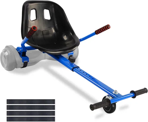 Miniatura 12 de Accesorio de asiento para aeropatineta, para aeropatinetas de 6.5 pulgadas, 8 pulgadas, 10 pulgadas, carrito de hover para niños y adultos, Negro