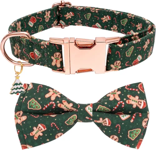 Miniatura 9 de Collar de moño para perro Faygarsle de Halloween de otoño para perros pequeños, medianos y grandes, collares de moda y lindos para perros machos