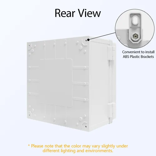 Miniatura 5 de Caja de conexiones IP65, impermeable, a prueba de polvo, carcasa de plástico ABS, caja de proyectos para exteriores e interiores, cubierta