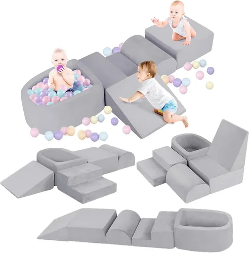 Miniatura 9 de Bloques de escalada de espuma Whiffee para niños pequeños, juguetes de escalada para niños pequeños en interiores, bloques de escalada para niños