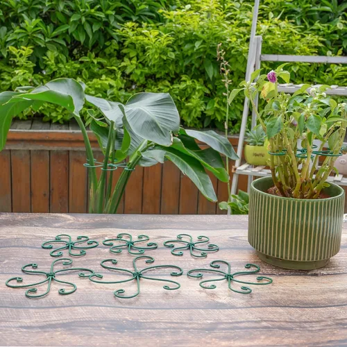Miniatura 7 de Yohsnor 5 ganchos de soporte para plantas Monstera - 4.1 x 4.4 pulgadas, estabilizadores flexibles duraderos para plantas de interior, soportes