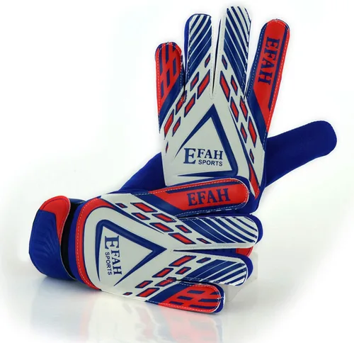 Miniatura 3 de Guantes de portero de fútbol para niños y jóvenes, guantes de portero de fútbol con agarres fuertes Azul/Blanco
