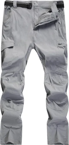 Miniatura 2 de Pantalones de senderismo para hombre, ligeros, resistentes al agua, de secado rápido, pesca, viajes, campamento, al aire libre, transpirables