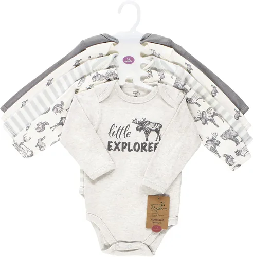 Miniatura 2 de Touched by Nature baby-girls Organic Cotton Long-sleeve Bodysuits