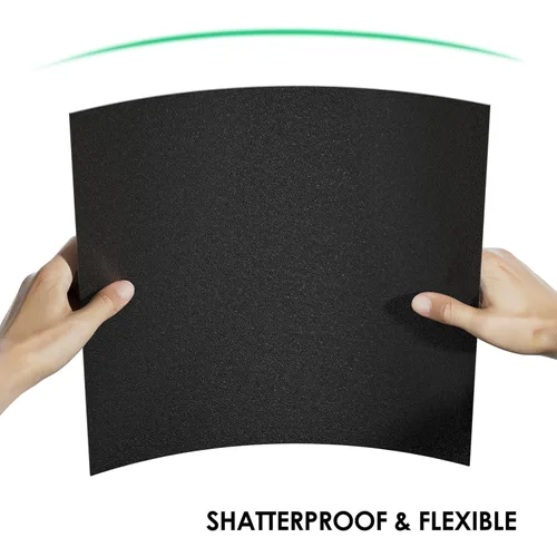 Miniatura 6 de Hoja de plástico ABS de 1/8 de pulgada de grosor - 12" x 12", tablero termoplástico rígido negro, superficie dual (texturizada y lisa) para señales