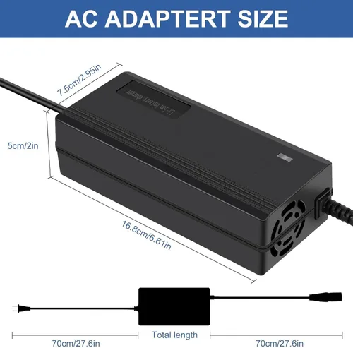 Miniatura 5 de Cargador de patinete eléctrico de 42V 2A con enchufes 5 en 1 para Bird, Gotrax, Segway, Pocket Mod, Sports Mod, Voyage, Ninebot, Apex, Glider, XR