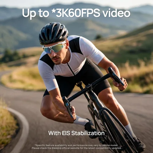 Miniatura 4 de Ranger AI - Lentes de cámara deportiva con lente Zeiss, cámara de 16 MP, grabación de video 3K, captura de fotos 4K, FOV de 120° con estabilización
