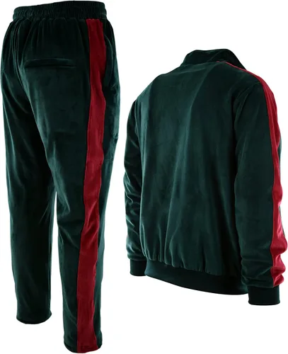 Miniatura 6 de Conjunto de terciopelo para hombre con bolsillos con cremallera y forro de terciopelo
