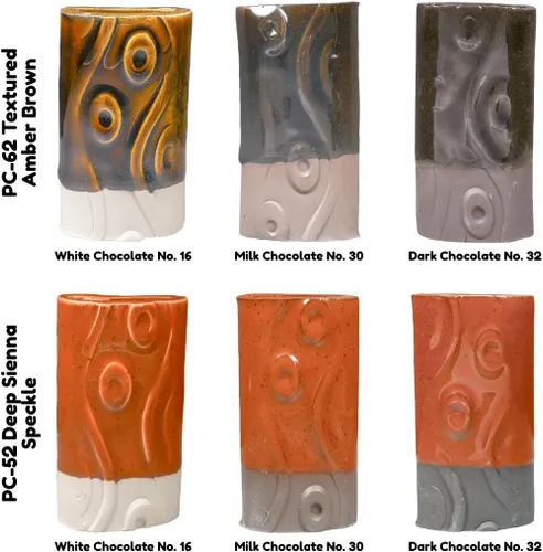 Miniatura 5 de AMACO Potter's Choice High Fire Glazes - Esmalte de 6 pintas, paquete de clase No. 3, 6 colores surtidos, cono de fuego medio alto en capas 5-6 (PC)