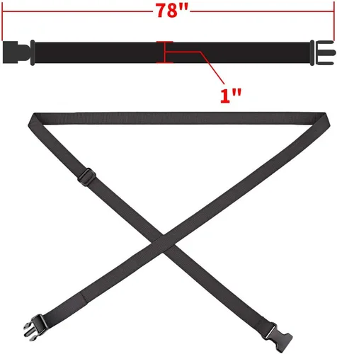 Miniatura 2 de MAGARROW Correas de embalaje con hebilla de correa de 78" x 1" Cinturón ajustable de 1 pulgada